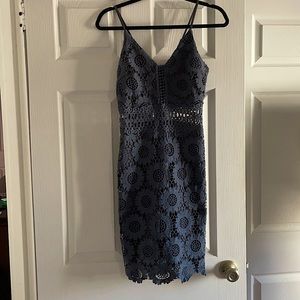 AQUA Cocktail strap dress